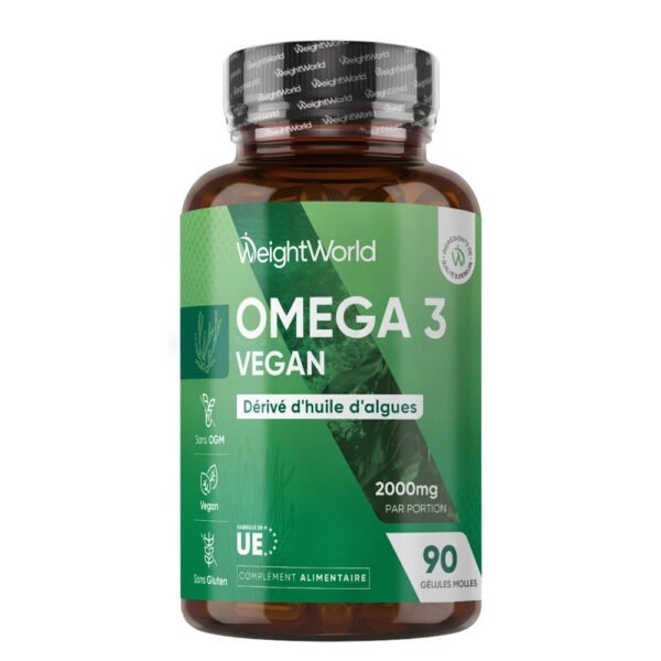WeightWorld Oméga-3 Végan – 90 capsules molles