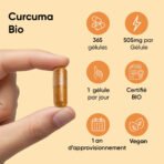 WeightWorld Curcuma Bio avec Poivre Noir & Gingembre – 365 gélules – photo 5