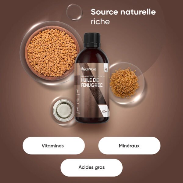 WeightWorld Huile de Fenugrec – 100 ml – photo 2