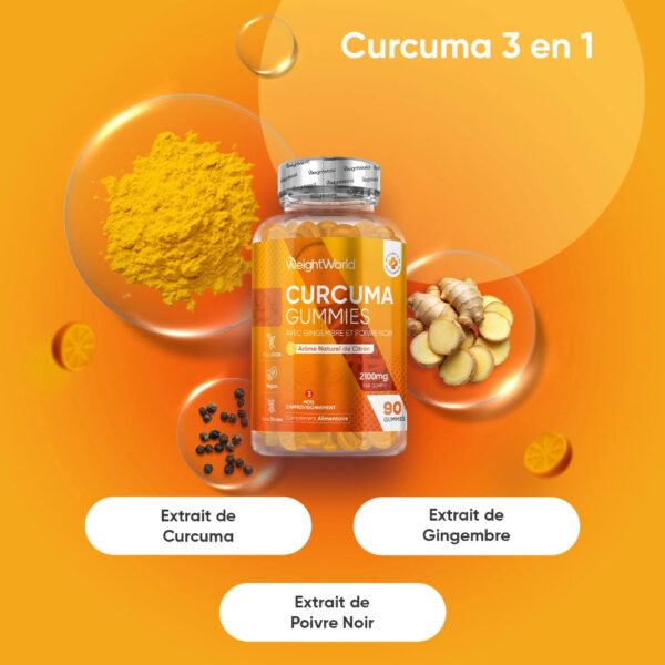 WeightWorld Curcuma Gummies – 90 gummies – photo 2
