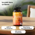 WeightWorld Vitamine D3 4000 UI – 400 comprimés – photo 2